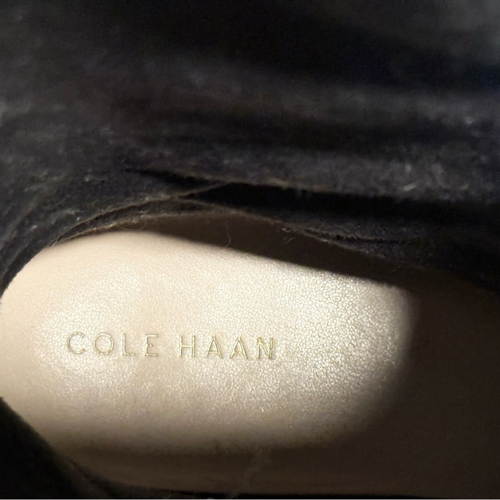 Cole Haan Rigby Two-Tone Leather Riding Boots - Picture 5 of 5